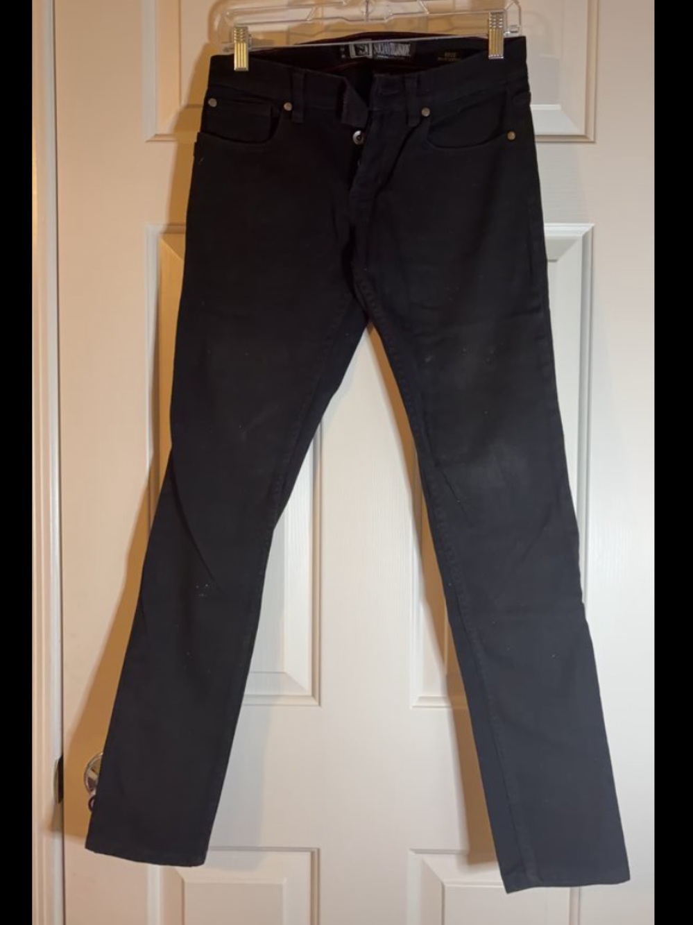 Black Straight Leg Women Jeans - Picture 1 of 3